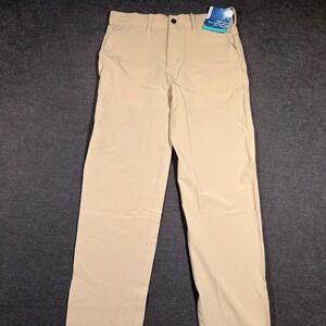 Coolibar Avalos Travel Pant Mens 32x34 Beige UPF 50+ Hiking Camping Lightweight